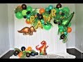 Dinosaur balloon garland DIY | How To | Tutorial