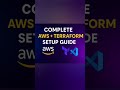 complete AWS+TERRAFORM setup guide #awsforbeginners #education #azure #devops #learning #placement