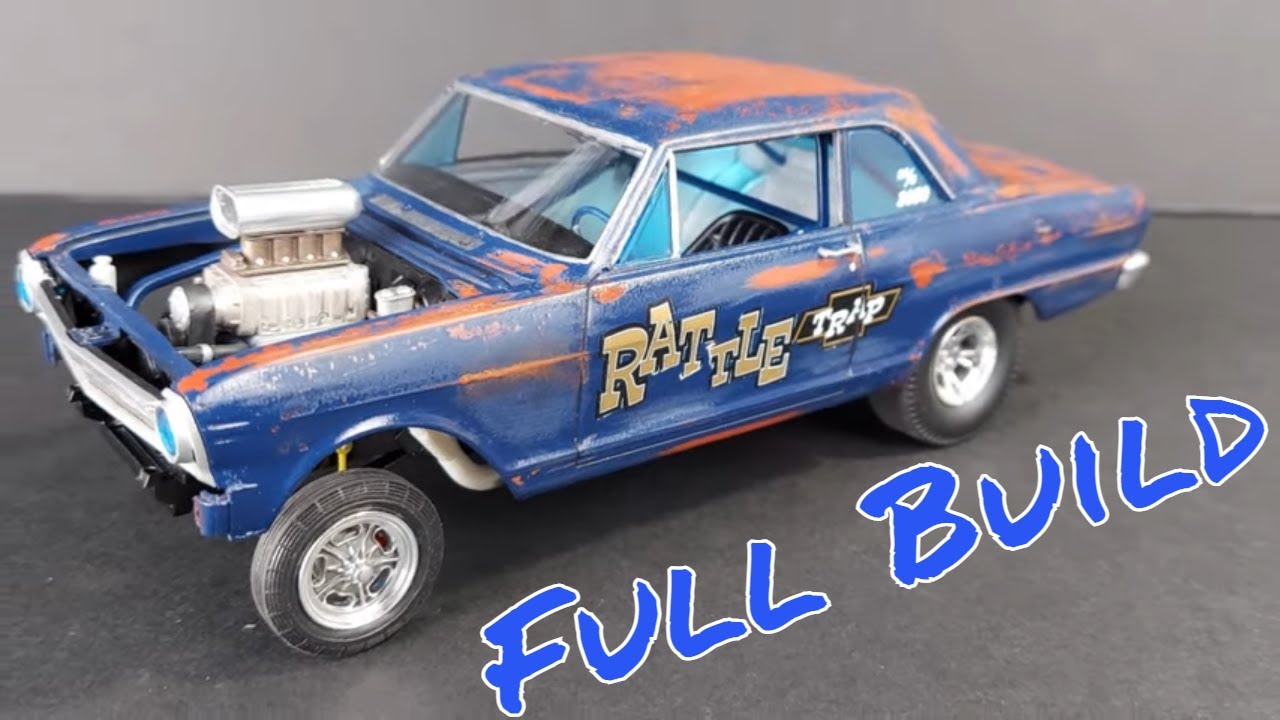 Moebius 65 Chevy II Nova Gasser Build with Tips & Tricks