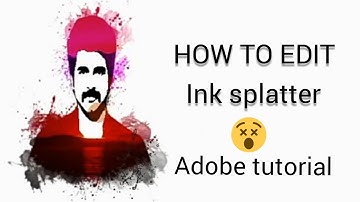 How to edit ink splatter | adobe photoshop tutorial | Ink splatter | tutorial || Bcube
