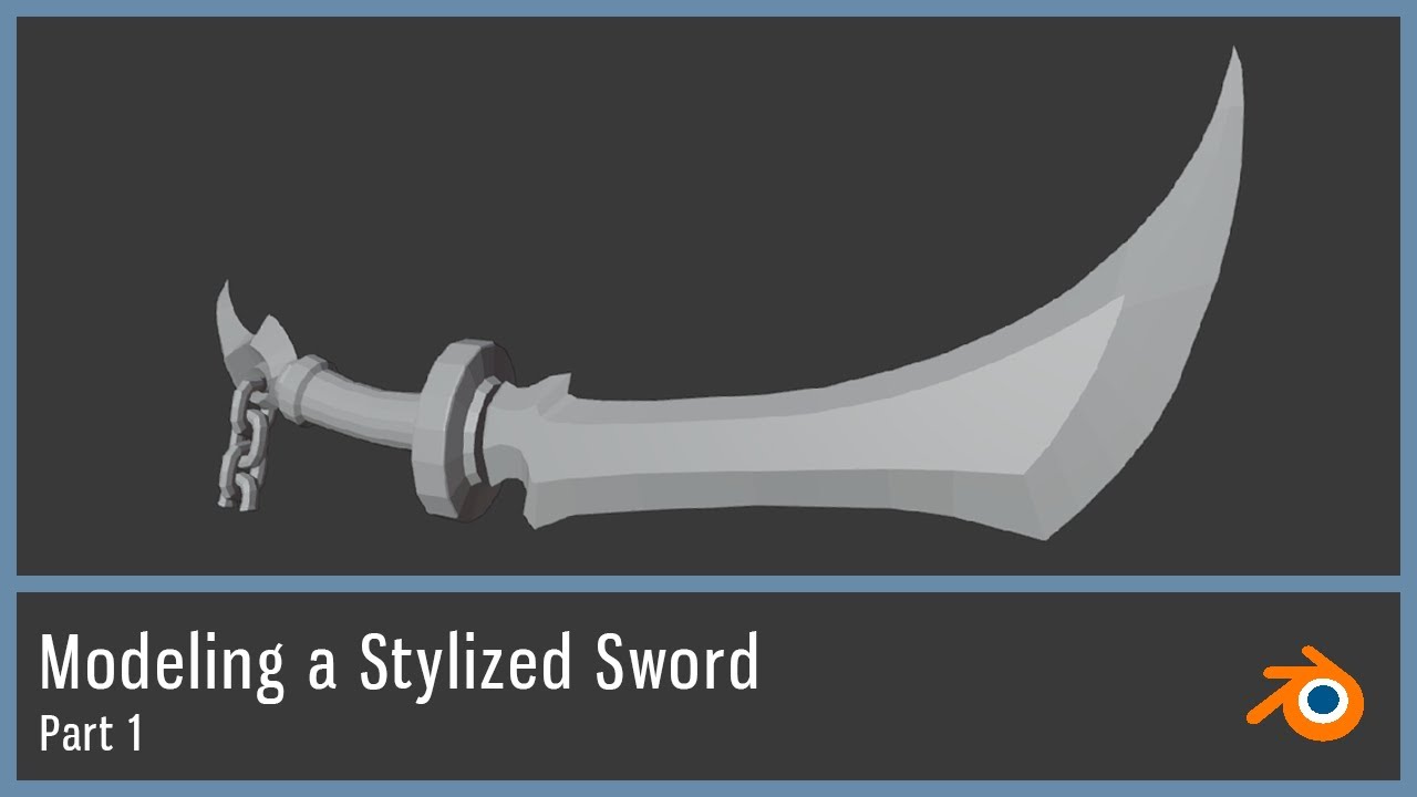 Modeling a stylized sword in Blender - Full process (Part 1) - YouTube