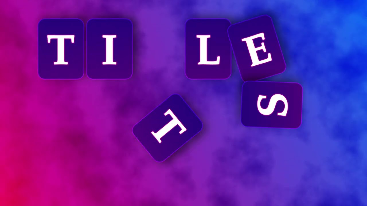 John Lawson Studios Title Animation Demo