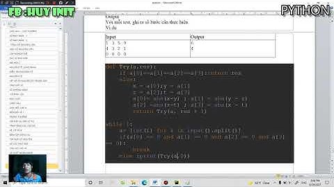 EXPIRED - BIẾN ĐỔI DÃY SỐ python