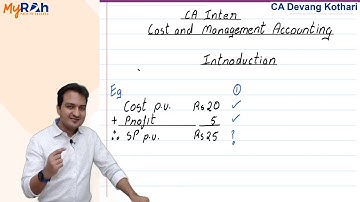 Cost And Management Accounting (CA Inter) by Devang Kothari