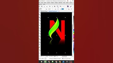 👀“How to Make Modern N Letter Logo in CorelDRAW | Leaf Logo Design Tutorial 🔥🔥