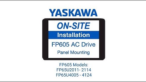 Yaskawa FP605 AC Drive/VFD Panel Mounting Small Frames