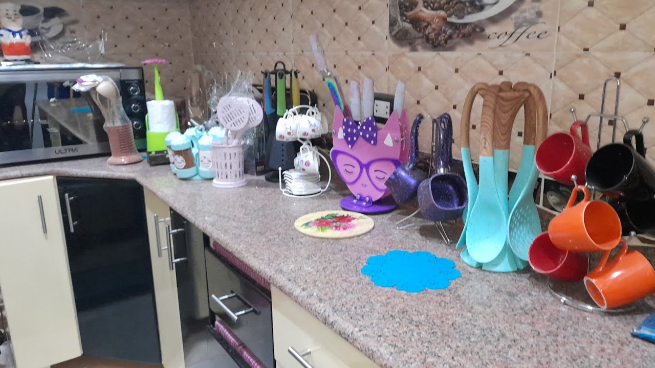 العروسه جايبه سته من اطقم الحلل والرفايع والبلاستيك وتربو الخزين والصوانى والازاز اوعى الفيديو يفوتك