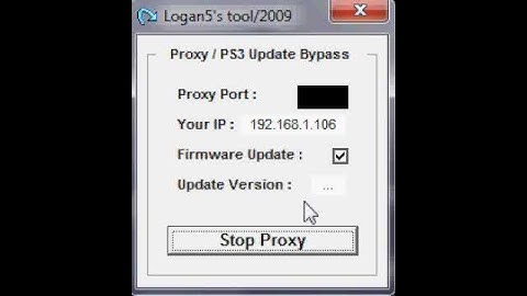 PROXY SERVER PS3 BYBASS UPDATE