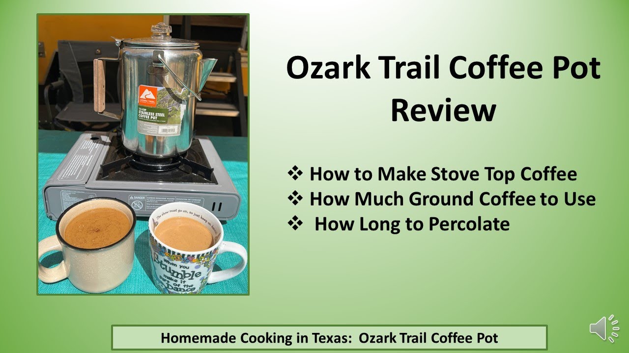 Ozark Trail Stainless Steel 10 Cup Coffee Percolator 