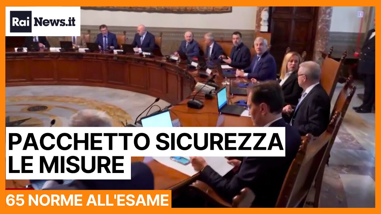 Pacchetto sicurezza le misure