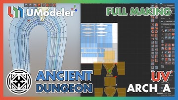 3D Modeling in Unity - Full Making Video of Unwrapping Arch_A in the  Ancient Dungeon