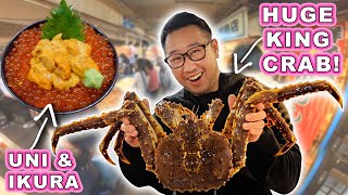 HUGE King Crab & Seafood Bowls in Otaru! || [Hokkaido, Japan] Best Places to Eat and Explore!