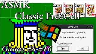 Classic 1995 FreeCell - Games #8-16 (Soft spoken ASMR with mouse clicks) screenshot 5
