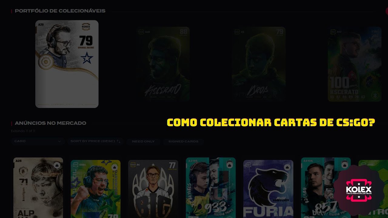 COMO COLECIONAR CARDS DE CS:GO? EXPLICADO! KOLEX.GG - YouTube