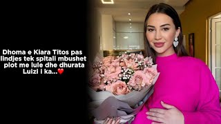 Dhoma e Kiara Titos pas lindjes tek spitali mbushet plot me lule dhe dhurata/Luizi i ka...❤