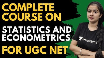 Complete Course Statistics And Econometrics Ugc Net | Simranjit Kaur Economics
