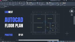 Drawing a Simple Floor Plan in AutoCAD: Practice #01
