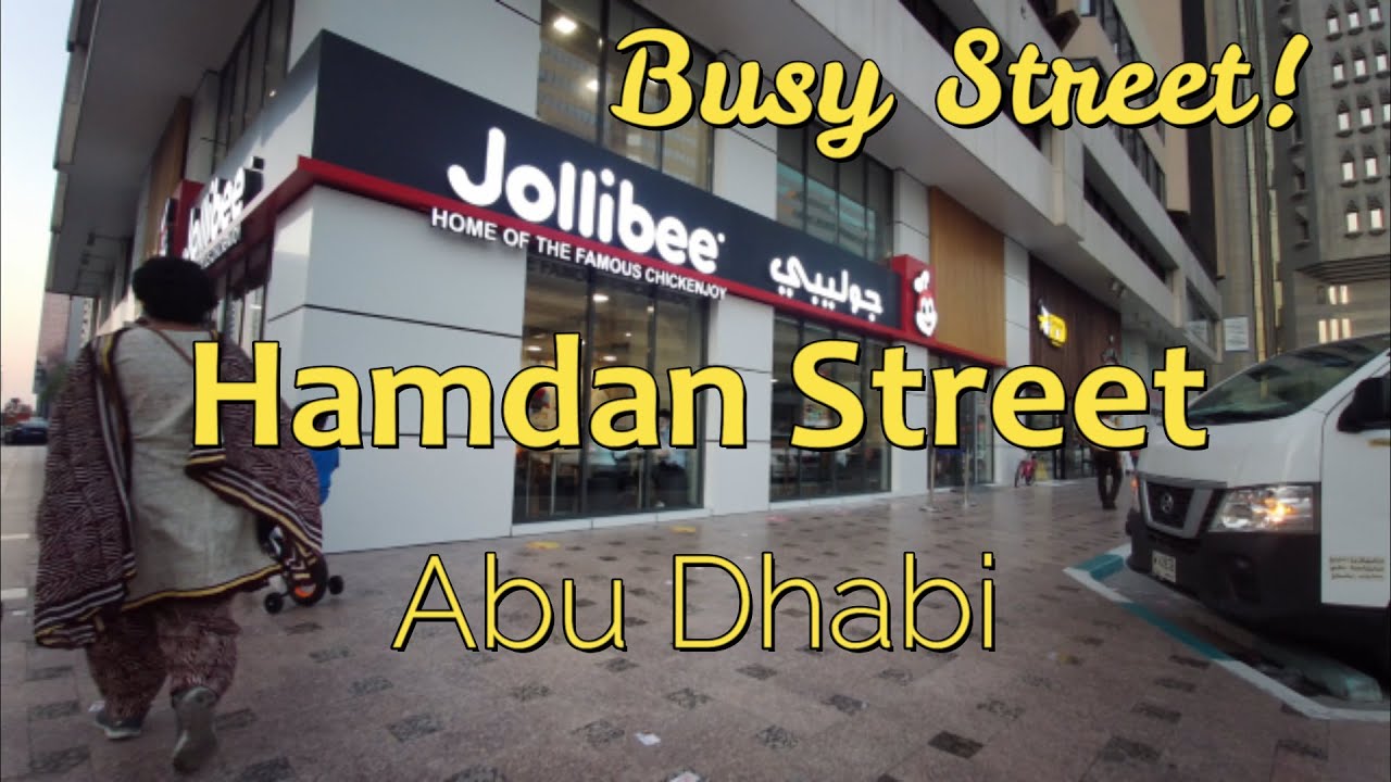 Hamdan Street Abu dhabi UAE walking tour YouTube