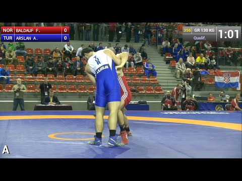 Qualification GR 130 Kg Felix BALDAUF NOR Df Ali Nail ARSLAN TUR By FALL 7 6 