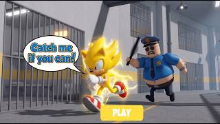 Super Sonic Plays: ROBLOX BARRY'S PRISON RUN (OBBY) Catch me if you can! All Morphs & Items Unlocked screenshot 3