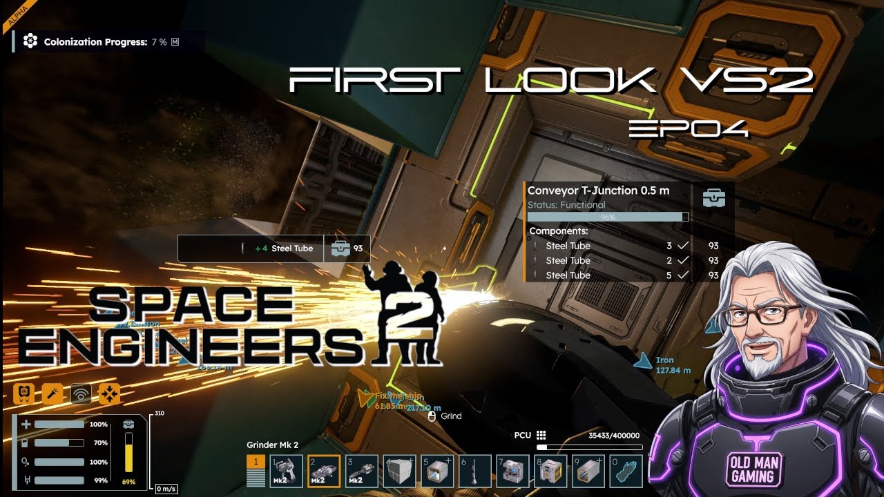 First Look at Space Engineers 2 (VS2): Kemik Is Soooo Close!. EP04 ...