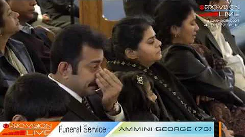 Ammini George (73) Funeral Service