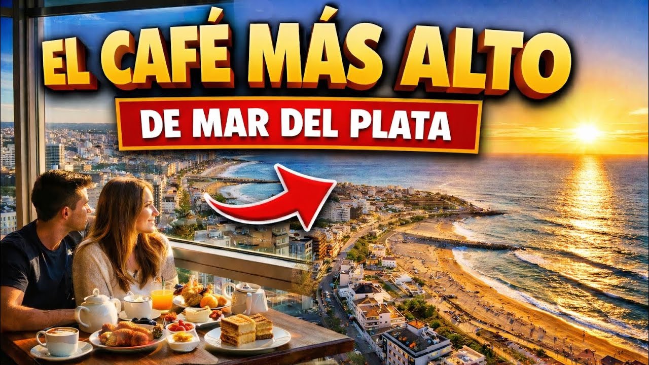 Subimos al café más alto de Mar del Plata ☕ | Vista panorámica al mar