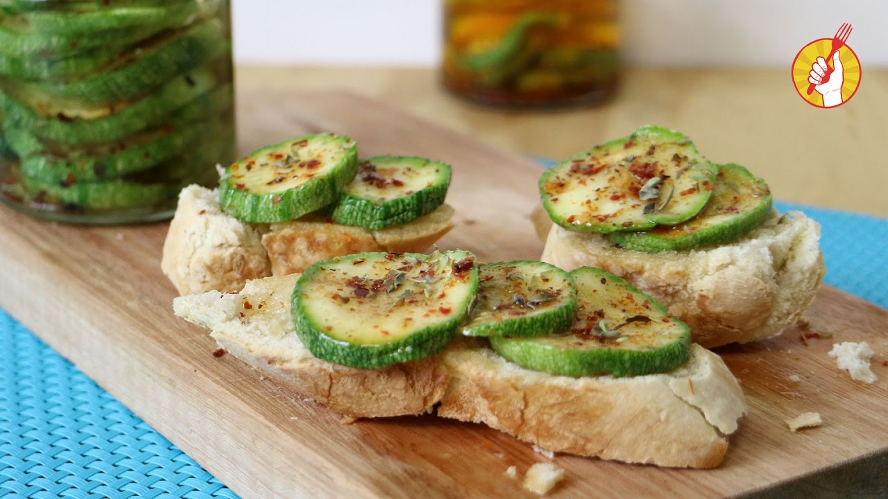 Zuquinis en Aceite | Zucchini en Conserva con Fierita Catalano | Tenedor Libre