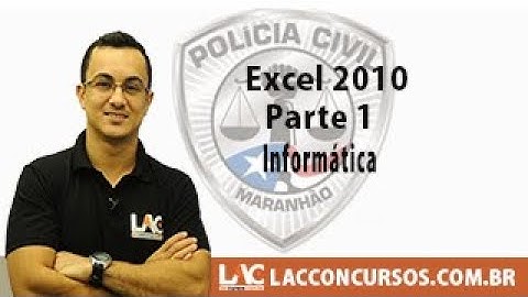 Curso PC-MA - Informática  -   Excel 2010 -  Parte 1