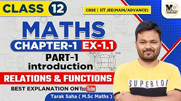 Class 12 maths NCERT CH 1 RELATIONS AND FUNCTIONS ex 1.1 introduction  | CBSE class 12 Exercise 1.1