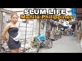 Life inside the slum in manila philippineshappyland tondo 4k walking tour