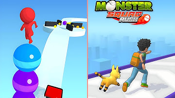 Stack Rider Vs Monster squad rush Android iOS Walkthrough New Mobile GAMEPLAY GTM