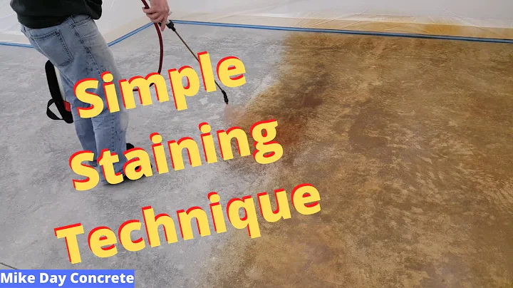 How To Stain Concrete Floors | Easy Diy Method