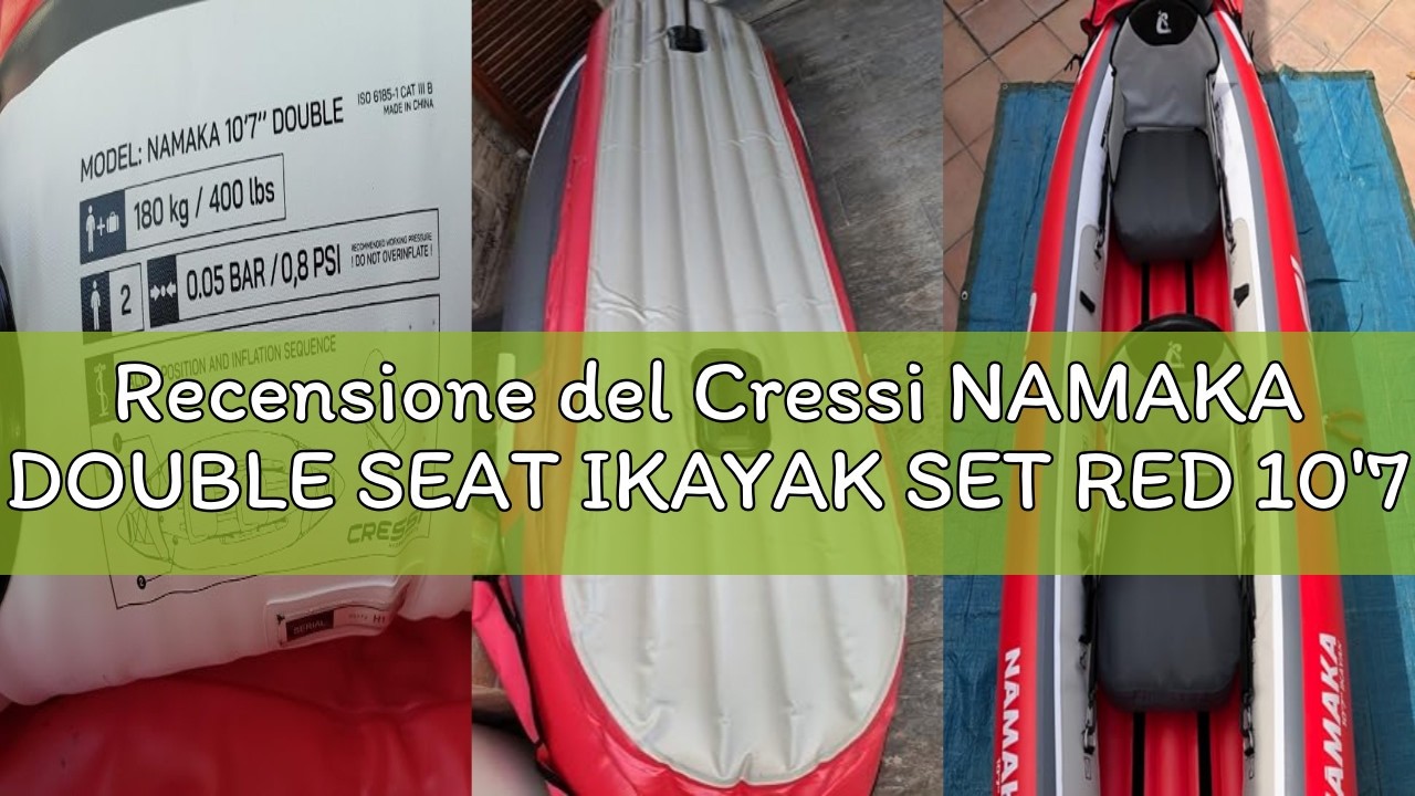 Cressi Single Seat Kayak 8.2 aufblasbarer Einsitzer Rot