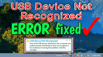 USB device not Recognized problem fixed  | Window USB problem | in hindi