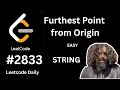 Furthest point from Origin | STRINGS | Leetcode 2833