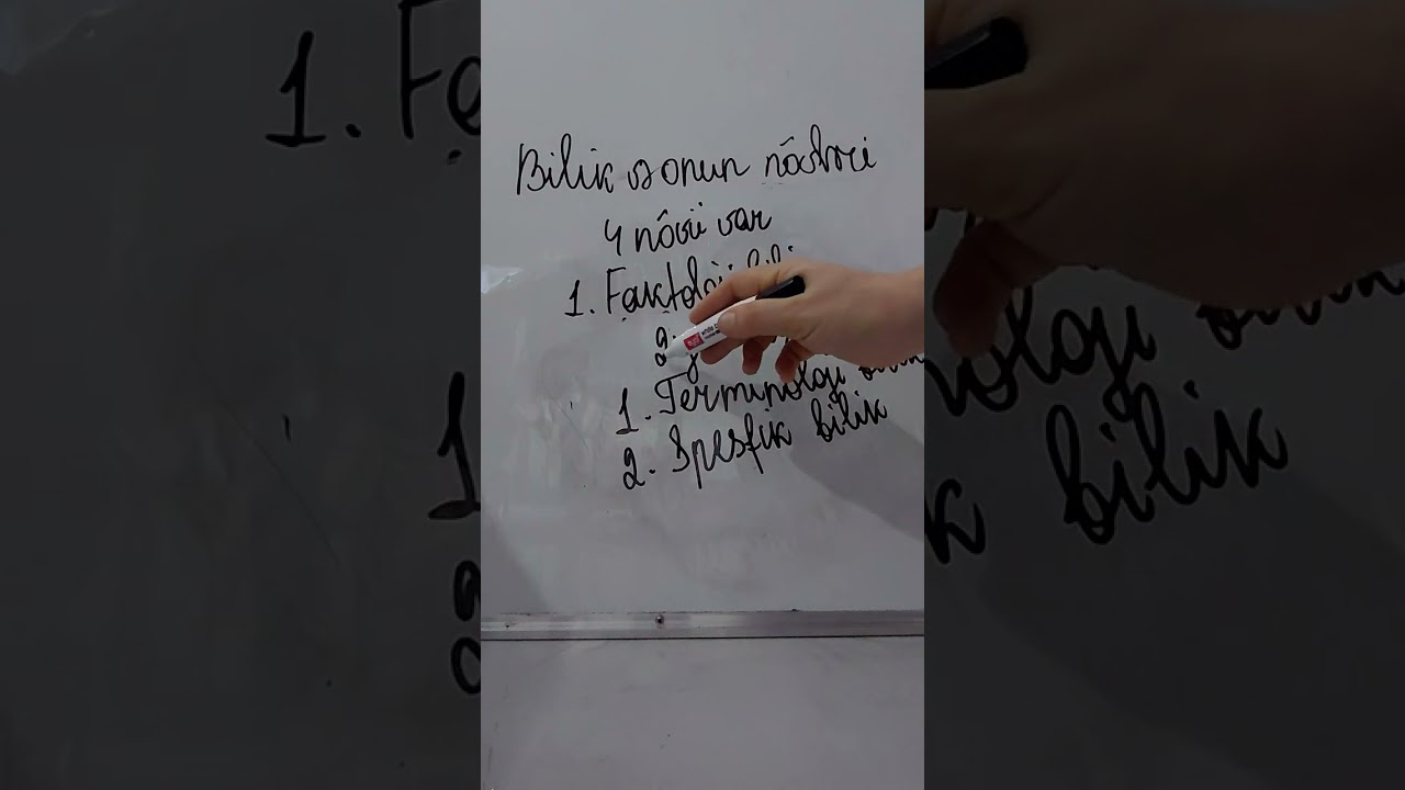 Bilik və onun növləri. Kurikulum miq və sertifikasiya hazırlığ 0709741856 