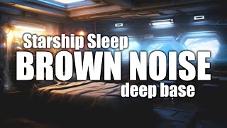 Starship Sleeping Quarters 🚀 Brown Sleep Noise with Deep Base 🌟 12 Hours , V2 (animated)