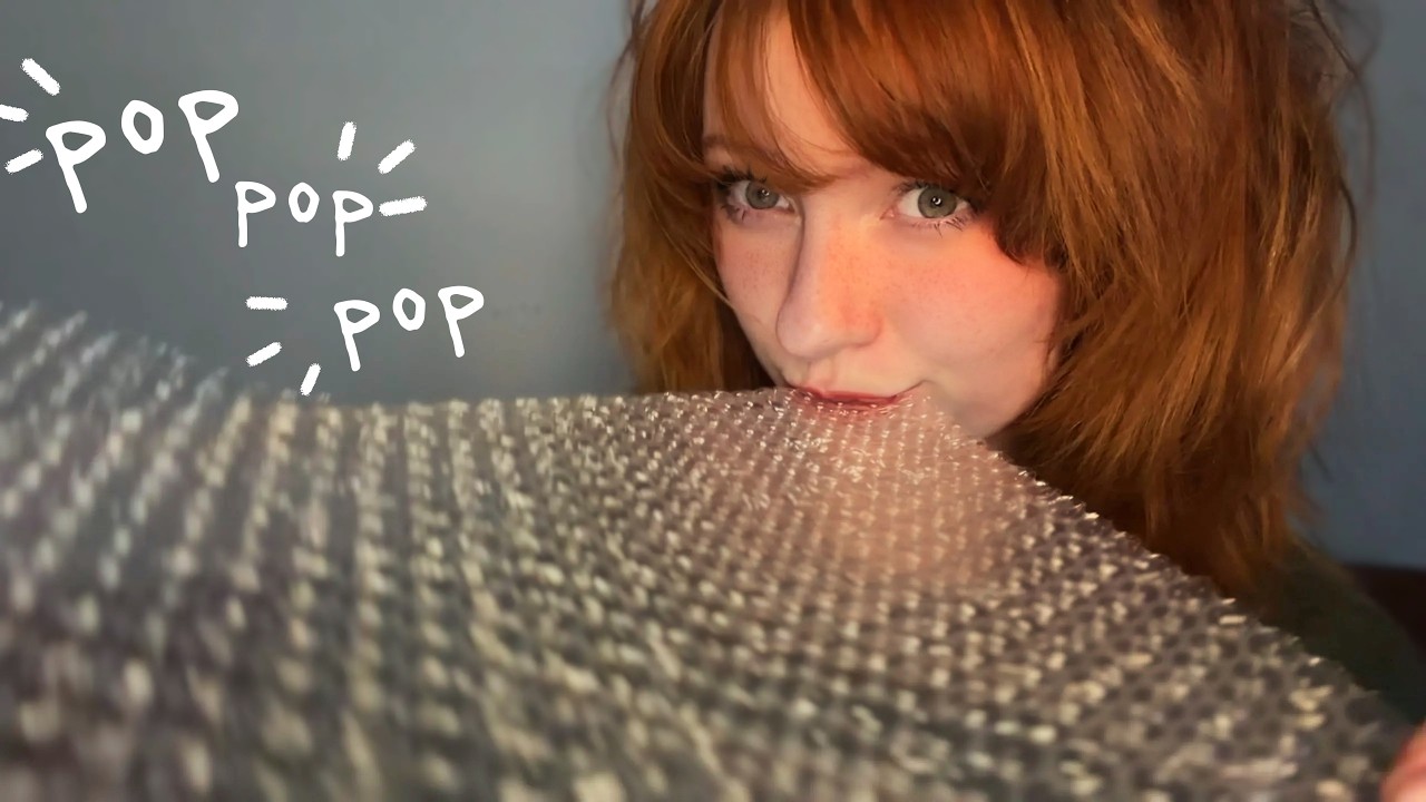 ASMR chomping on random objects🍴biting +chewing , mouth sounds , paper, bubble wrap pops , noms