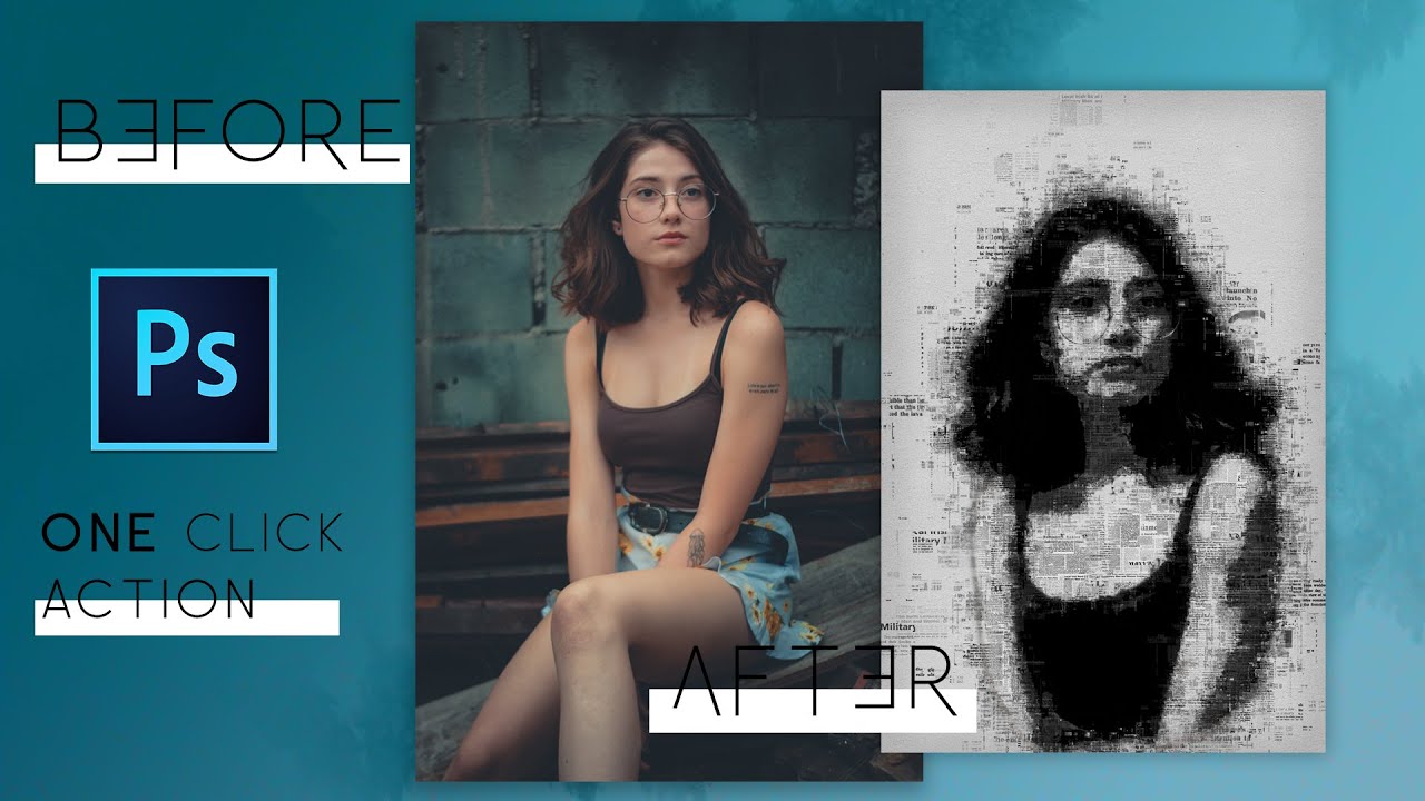 Newspaper Action || Photoshop cc 2018