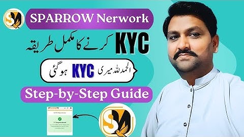 SPARROW Network Mining App 2025 KYC Step By Step Guide | Abid STV 