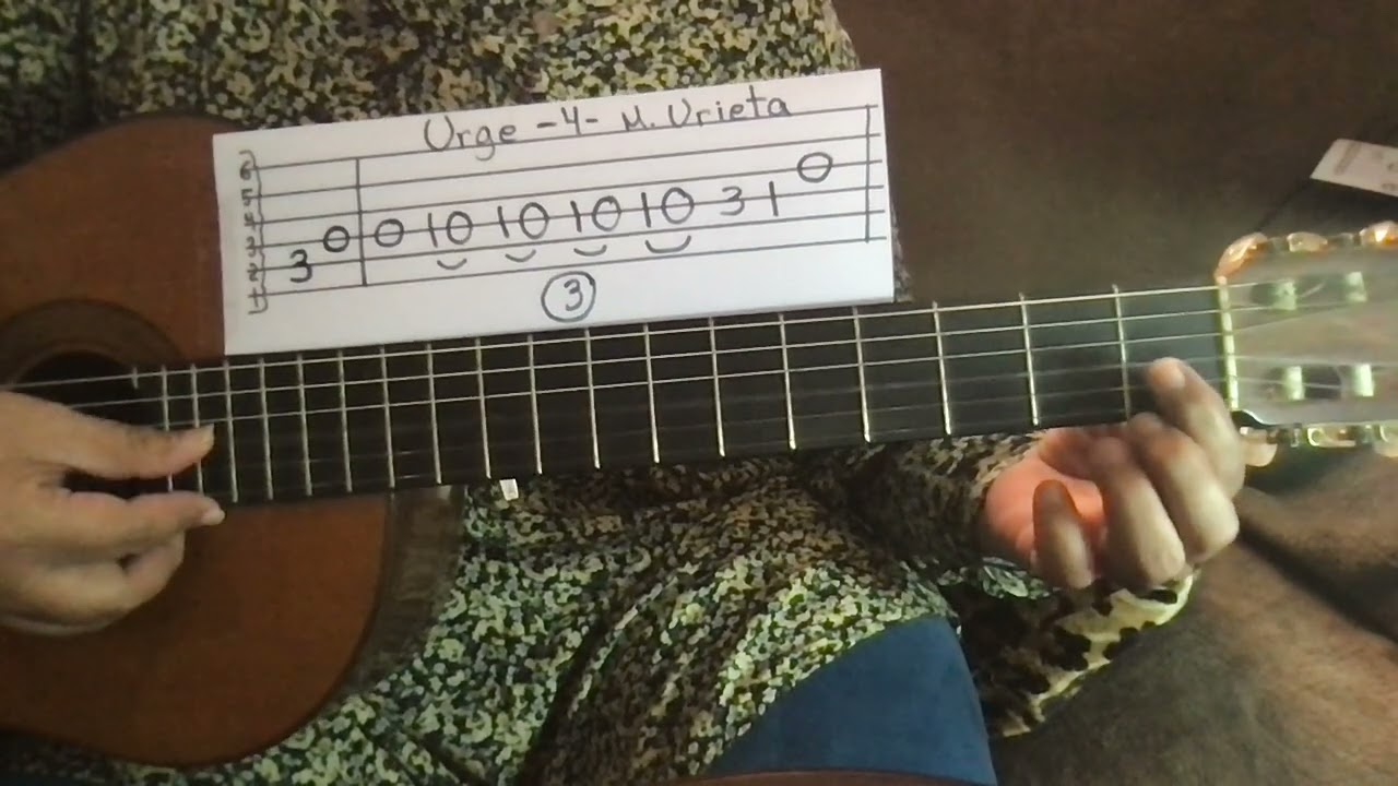 COMO TOCAR EN GUITARRA URGE  DE  MARTÍN  URIETA