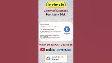 Common Mistakes Using Persistent Disk ⚠️ | Google Cloud Tips | GCP #cloudcomputing #implovate #gcp