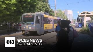 Downtown Sacamento light rail service suspended as state workers return to office