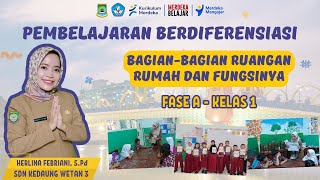 JUARA 1 VIDEO PEMBELAJARAN BERDIFERENSIASI | BAGIAN-BAGIAN RUANGAN RUMAH DAN FUNGSINYA | KELAS 1 SD