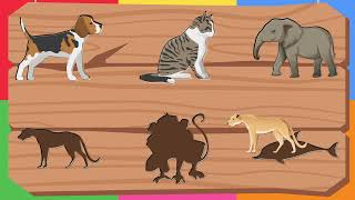 🐘 Animal Shadow Matching Game | Educational Learning for Kids Ages 3-7 screenshot 3