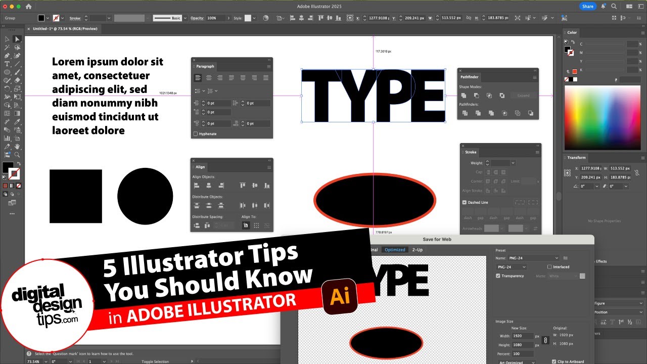 5 Illustrator Tips You Should Know (Quick Beginner Walkthrough) - YouTube