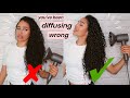 PERFECTLY DIFFUSE CURLS IN 10 MINUTES! NO FRIZZ, NO SHRINKAGE