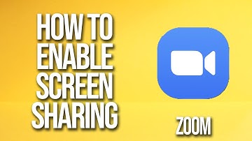How To Enable Screen Sharing By Default Zoom Tutorial