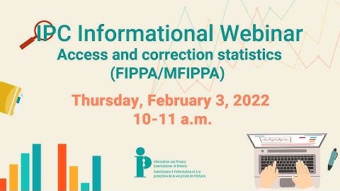 Webinar: Access and correction statistics (FIPPA/MFIPPA)